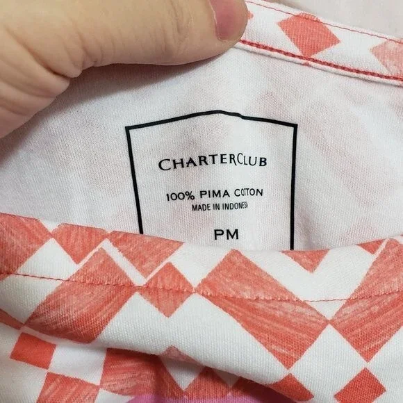 Charter Club Petite Porcelain Rose Combo Top (AH) - Picture 2 of 7